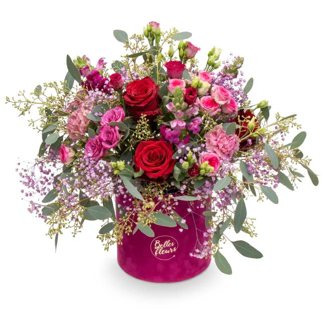 Luxury box with bouquet